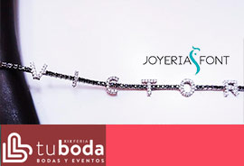 Pulsera de oro y diamantes con tu nombre para una novia