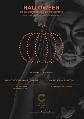 Llega la semana de Halloween a Orenes Gran Casino Castellón