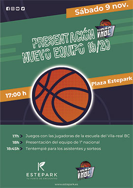 Presentación en Estepark del nuevo equipo femenino del Vila-real Bàsquet Club