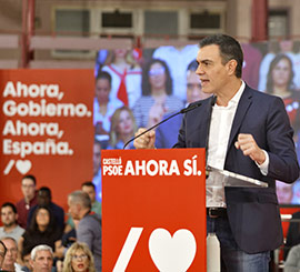 Sánchez se compromete en Castelló a solucionar el problema de la financiación autonómica