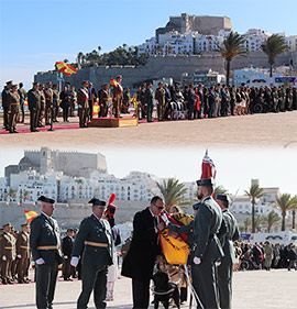 Jura de bandera de personal civil en Peñíscola