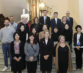 Recepción en el Ayuntamiento de Castelló a la delegación de Ube City