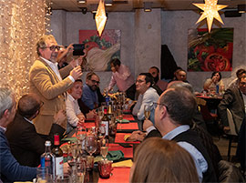 Cena de Navidad de la Diputación con los medios de comunicación