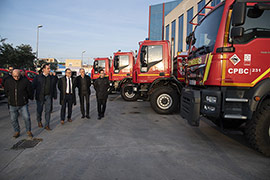 Los bomberos de Castelló modernizan su flota con 10 nuevos vehículos