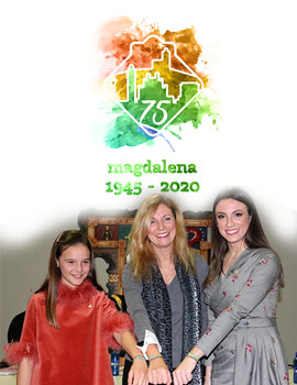 Presentación del logo del 75 aniversario de la Magdalena y la pulsera de las fiestas