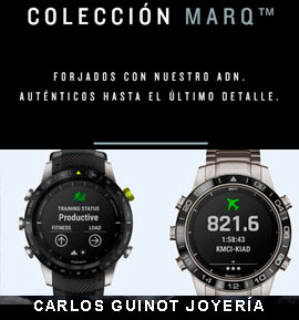 Los relojes inteligentes creados para deportistas Garmin en Joyería Guinot Castellón