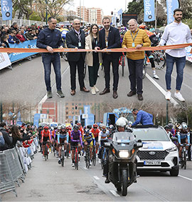 Salida desde Castelló de la Vuelta Ciclista a la Comunitat Valenciana