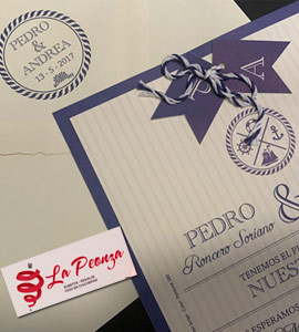 Invitaciones de boda y sellos