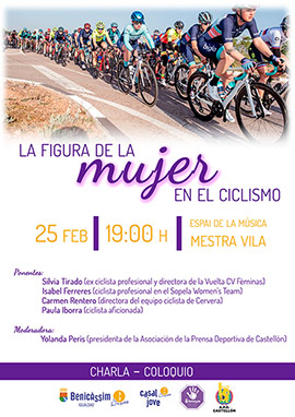 Benicàssim debatirá el 25 de febrero sobre la figura de la mujer en el ciclismo