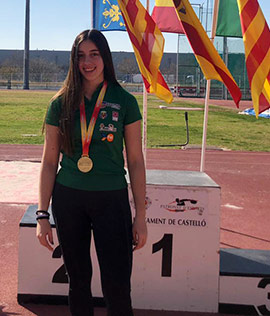 Ainhoa Gimeno Calzadilla, campeona de España de lanzamiento de martillo