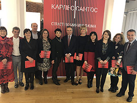 Inauguración de la exposición sobre el artista Carles Santos en el Sofia Arsenal Museum for Contemporary Arte
