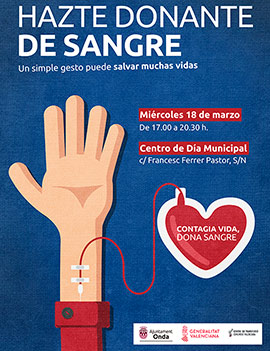 Onda cede las instalaciones del Centro de Día al Centro de Transfusiones para que los vecinos puedan donar sangre