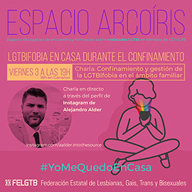 Alertan de la situación de vulnerabilidad de la juventud LGTBI confinada con familias LGTBIfóbicas