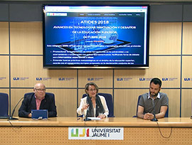 La rectora de la UJI, Eva Alcón, apoya el congreso 100% virtual ATIDES