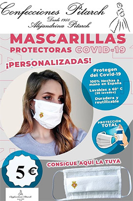 Confecciones Pitarch realiza mascarillas personalizadas con el escudo de Castellón