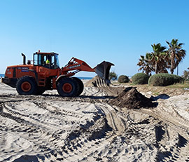 Gestión ecológica en la limpieza de las playas y del Parque Litoral de Castelló