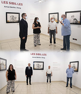 Reinauguración de la exposición de obras de Amat Bellés en el Espai Cultural les Aules