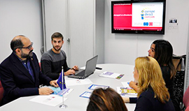 El centro Europe Direct de la Diputació acerca las oportunidades de trabajo de la UE a la juventud de la provincia