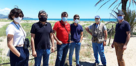 Transición Ecológica trabaja con Gecen y el Grup Au d´Ornitologia para mejorar el hábitat del chorlitejo patinegro