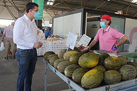 Reapertura del Mercado del Lunes de Castelló con 60 puestos de alimentación