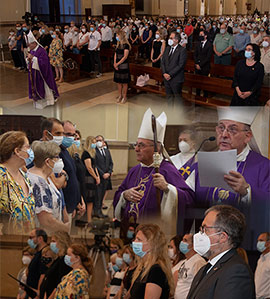 Misa funeral en memoria de las víctimas de la covid-19 en la provincia de Castellón