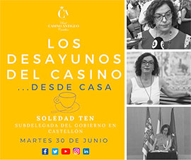 Soledad Ten, Subdelegada del Gobierno en ´´Los Desayunos del Casino...desde casa´´