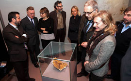 La Generalitat firma un convenio con el Museo de Cervera para la cesión del Arquero de la Valltorta