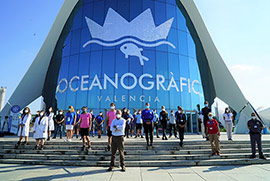 Fiesta de bienvenida para la reapertura del Oceanogràfic de València