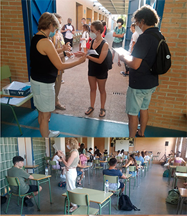 Primera jornada de la Evaluación para el Acceso a la Universidad (EBAU) en Benicàssim