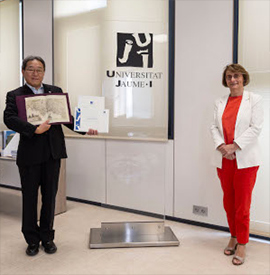 La Universitat Jaume I nombra embajador UJI a Kazuhiko Takahashi, uno de los vicepresidentes del grupo UBE Corporation Europe
