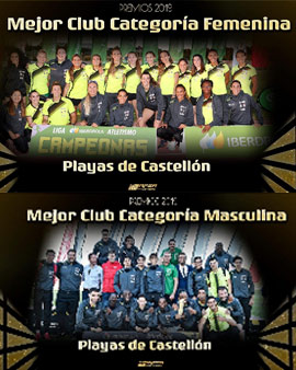 El Playas de Castellón nombrado mejor club de España de 2019 en categoría masculina como femenina