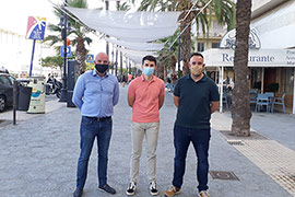 El Paseo Buenavista se amplia espacio a peatones para ayudar al sector hostelero las noches de fin de semana