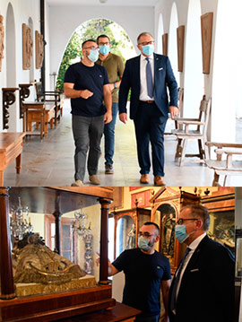 El presidente de la Diputación visita la casa-museo de Llorens Poy  de Vila-real