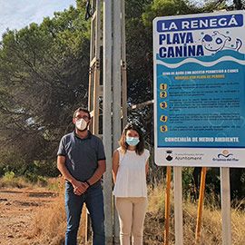 Oropesa del Mar estrena su nueva playa canina en la Renegà