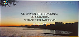 Nueva web del certamen de guitarra Francisco Tárrega de Benicàssim