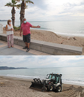 Benicàssim pide a Costas un estudio que determine cómo actuar en la playa Heliópolis