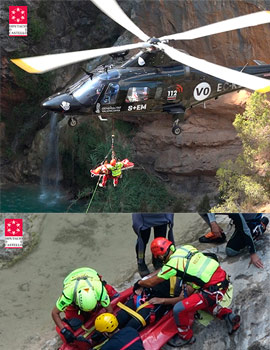 Los bomberos de la Diputación efectúan 42 actuaciones de rescate en la montaña durante el verano, un 180% más que en 2019