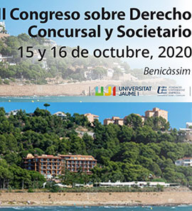 Benicàssim acogerá el segundo Congreso sobre Derecho Concursal y Societario