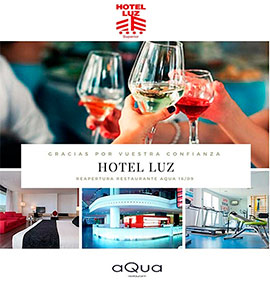El restaurante aQua del Hotel Luz abre de nuevo sus puertas el 16 de septiembre