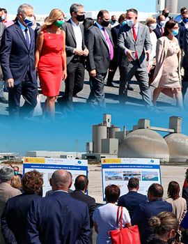 El ministro de Transportes, Movilidad y Agenda Urbana, José Luis Ábalos visita el puerto de Castellón