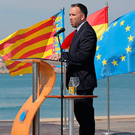 Acto de toma de posesión del presidente de la Autoridad Portuaria de Castellón, Rafa Simó