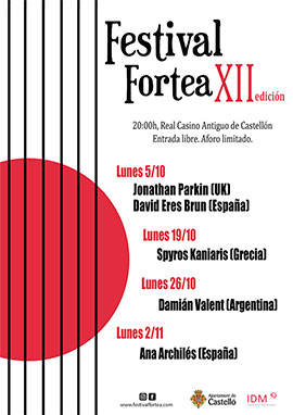 El Festival Fortea arranca su 12ª edición en el Real Casino Antiguo de Castellón