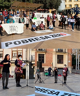 Patricia Puerta pone voz al manifiesto de ´´Pobresa Zero´´