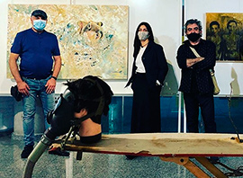 El premio Ciutat de Castelló 2020 de Artes Plásticas Rangel y Doménech exponen en el centro cultural La Marina