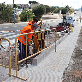 Onda inicia las obras de la red de carriles bici que unirá el apeadero de Betxí con la Serra Espadà