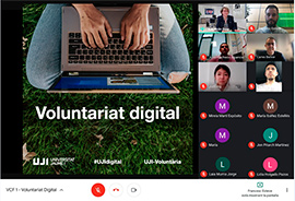 La UJI reactiva el programa UJI-Voluntària y crea dos voluntariados nuevos sobre COVID-19 y competencias digitales
