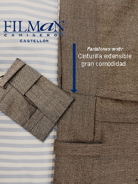 Pantalones con cinturilla extensible de gran comodidad