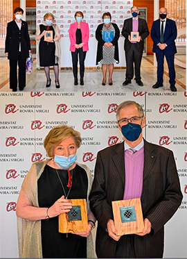 Anna Lluch y Joan Viñas reciben la Medalla de Honor 2020 de la Red Vives de Universidades
