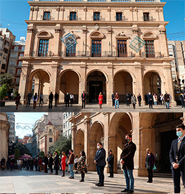 Minuto de silencio Ayuntamiento de Castellón 25 noviembre