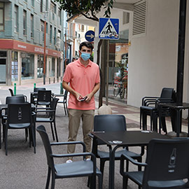 Castelló autorizará terrazas de forma temporal y excepcional por la covid-19 en calles peatonales